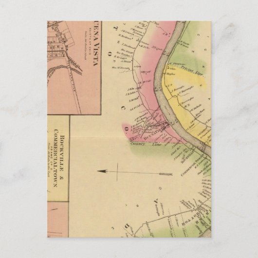 De Ohio-rivier en Valley 6 Briefkaart (Voorkant)