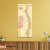 De Ohio-rivier en Valley 8 Canvas Afdruk (Insitu (Woonkamer))