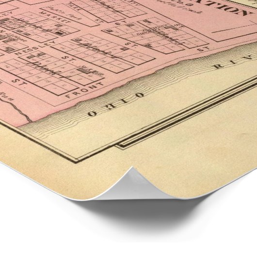 De Ohio-rivier en Valley 9 Poster (Hoek)