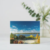 De Ohio-rivier in Evansville, Indiana in Herfst Briefkaart (Staand voorkant)