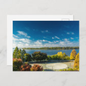 De Ohio-rivier in Evansville, Indiana in Herfst Briefkaart (Voorkant / Achterkant)