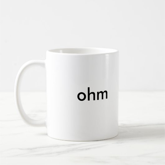de OHM-mok Koffiemok (Links)