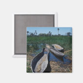 De Okavangodelta van Mokoro in Botswana Magneet (Voorkant / Achterkant)
