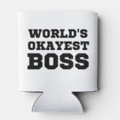 De Okayest Boss van de wereld Blikjeskoeler (Achterkant)