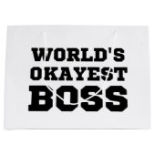 De Okayest Boss van de wereld Groot Cadeauzakje (Voorkant)