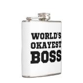 De Okayest Boss van de wereld Heupfles (Rechts)