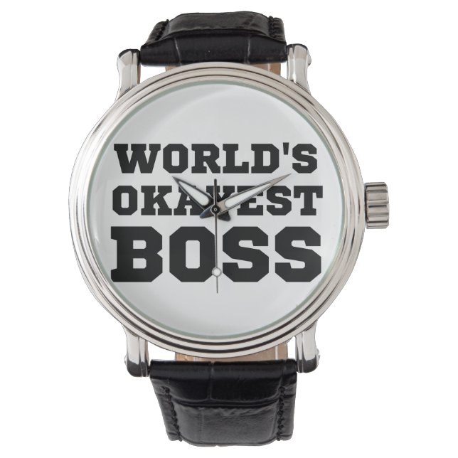 De Okayest Boss van de wereld Horloge (Voorkant)