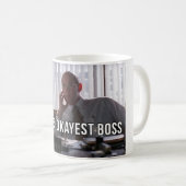 De Okayest Boss van de wereld Koffiemok (Voorkant rechts)