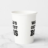 De Okayest Boss van de wereld Papieren Bekers (Rechts)