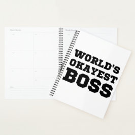 De Okayest Boss van de wereld Planner