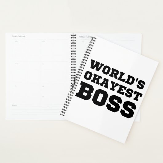 De Okayest Boss van de wereld Planner (Display)