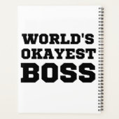 De Okayest Boss van de wereld Planner (Achterkant)