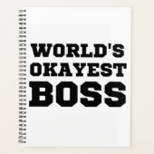 De Okayest Boss van de wereld Planner (Voorkant)
