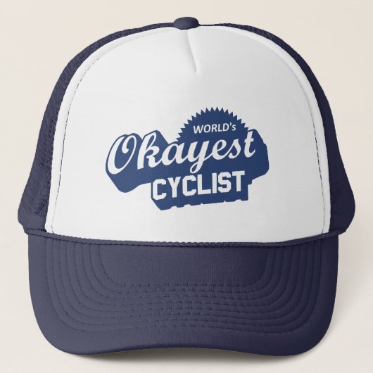 De Okayest Cyclist van de wereld Trucker Pet (Voorkant)