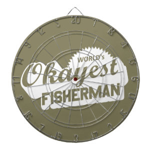 De Okayest Fisherman ter wereld Dartbord