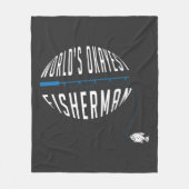 De Okayest Fisherman ter wereld Fleece Deken (Voorkant)