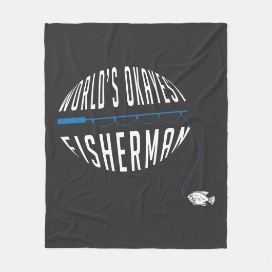 De Okayest Fisherman ter wereld Fleece Deken (Voorkant)