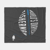 De Okayest Fisherman ter wereld Fleece Deken (Voorkant (Horizontaal))