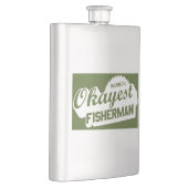 De Okayest Fisherman ter wereld Heupfles (Rechts)