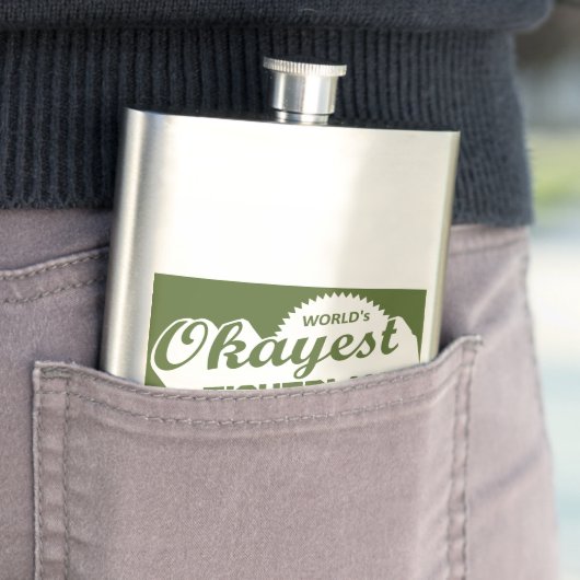 De Okayest Fisherman ter wereld Heupfles (Voorbeeld)