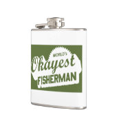 De Okayest Fisherman ter wereld Heupfles (Links)