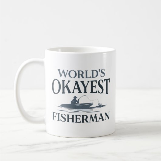 De Okayest Fisherman ter wereld Koffiemok (Links)