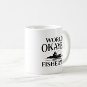 De Okayest Fisherman ter wereld Koffiemok (Voorkant rechts)