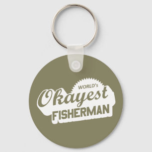De Okayest Fisherman ter wereld Sleutelhanger