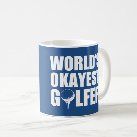 De Okayest Golfer grappige mok ter wereld (Voorkant rechts)