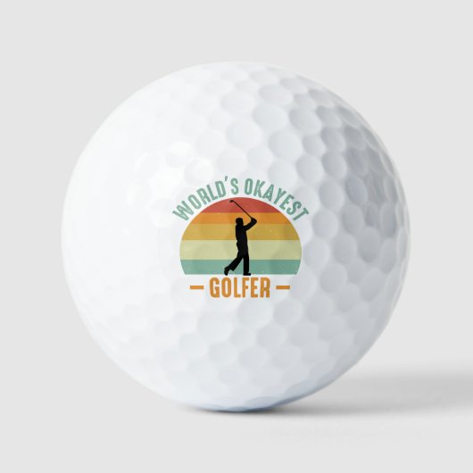 De Okayest Golfer ter wereld Golfballen (Voorkant)