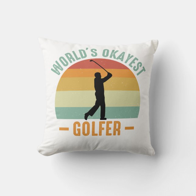 De Okayest Golfer ter wereld Kussen (Voorkant)