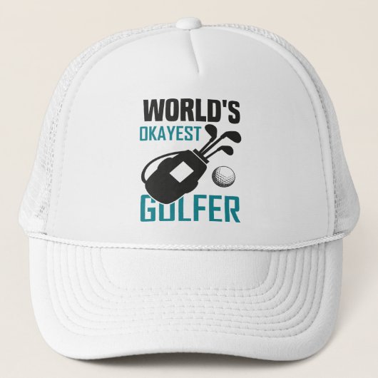 De Okayest Golfer ter wereld Trucker Pet (Voorkant)