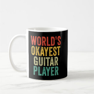 De Okayest Guitar Player Musician Music Vinta Koffiemok