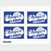 De Okayest klimmer ter wereld Rechthoekige Sticker (Vel)