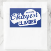 De Okayest klimmer ter wereld Rechthoekige Sticker (Tas)