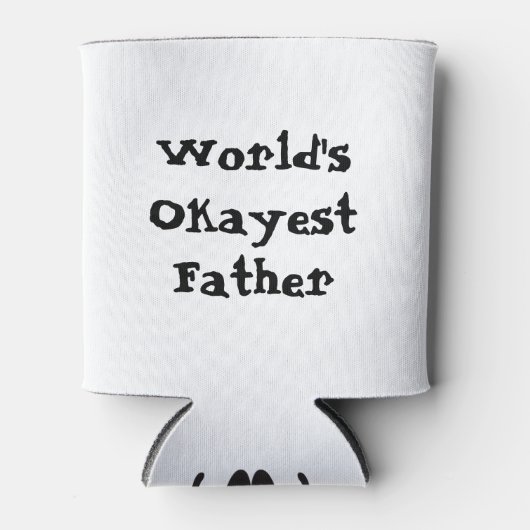 De Okayest Pap ter wereld Blikjeskoeler (Voorkant)