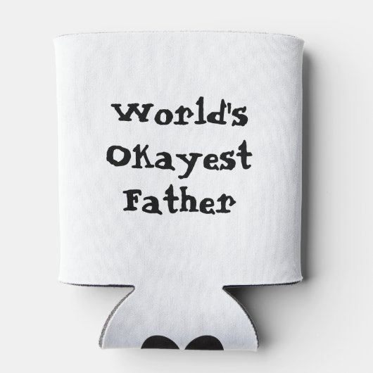 De Okayest Pap ter wereld Blikjeskoeler (Achterkant)