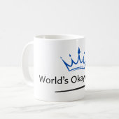 De Okayest Pap ter wereld Koffiemok (Voorkant links)