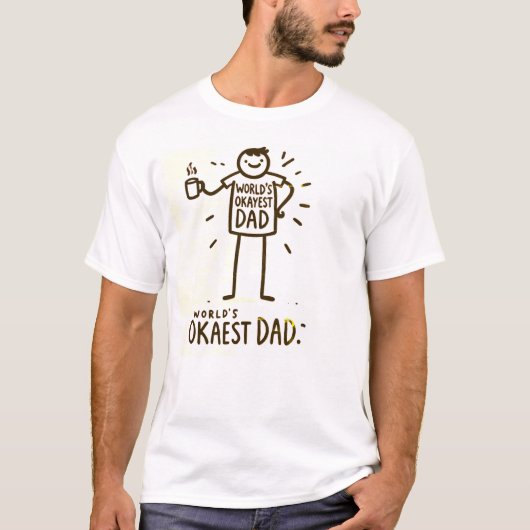 De Okayest Pap ter wereld T-shirt (Voorkant)