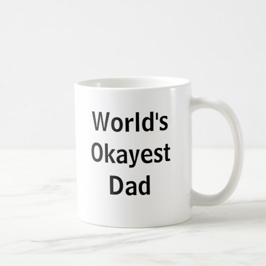 De Okayest Pap van de wereld Koffiemok (Rechts)