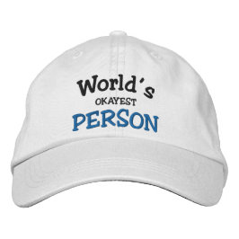De Okayest Persoon gepersonaliseerd ter wereld Geborduurde Pet