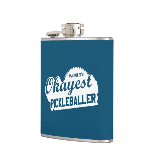 De Okayest Pickleballer ter wereld Heupfles (Links)