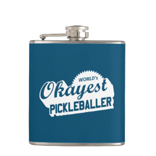 De Okayest Pickleballer ter wereld Heupfles