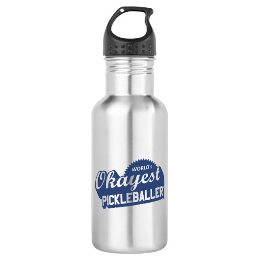 De Okayest Pickleballer ter wereld Waterfles (Voorkant)