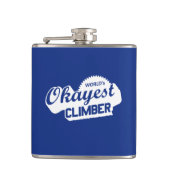 De Okayste klimmer ter wereld Heupfles (Voorkant)