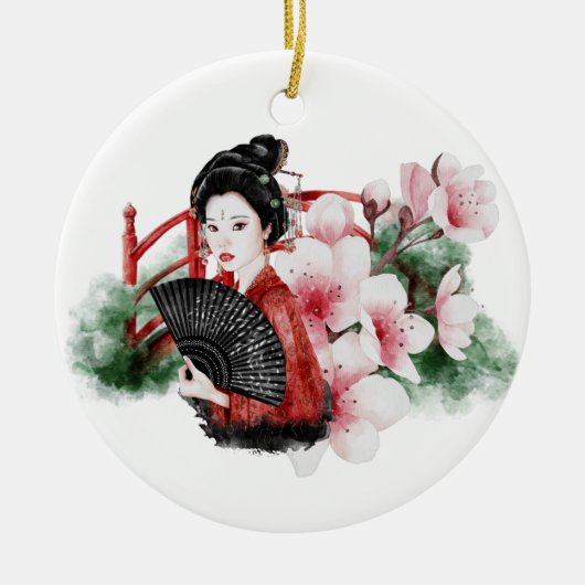 De Okinawa Serie Design 38 Keramisch Ornament (Voorkant)