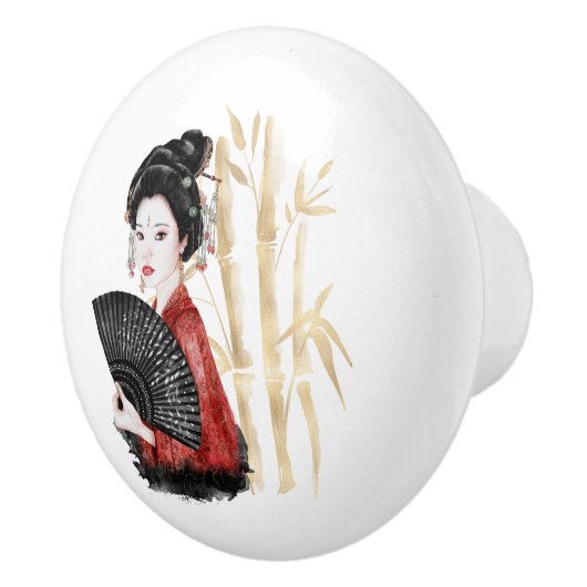 De Okinawa Serie Design 39 Keramische Knop (Rechts)