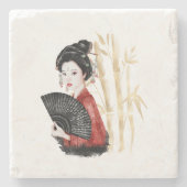 De Okinawa Serie Design 39 Stenen Onderzetter (Voorkant)