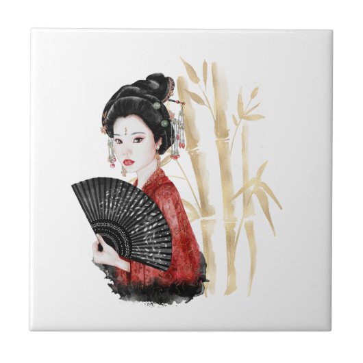 De Okinawa Serie Design 39   Tegeltje (Voorkant)