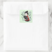 De Okinawa Serie Ontwerp 40 Vierkante Sticker (Tas)